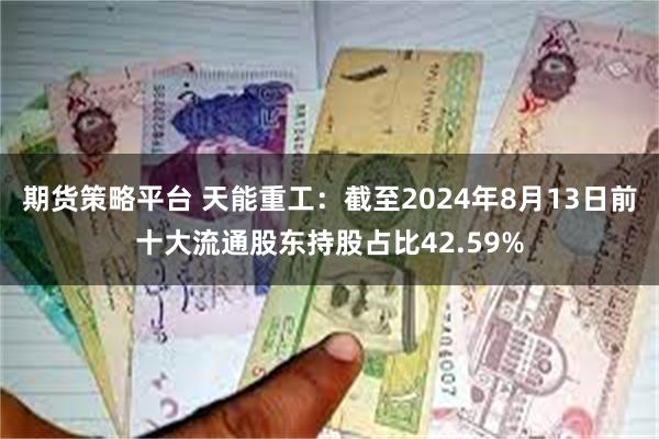 期货策略平台 天能重工：截至2024年8月13日前十大流通股东持股占比42.59%