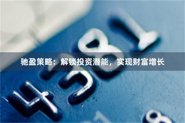 驰盈策略：解锁投资潜能，实现财富增长