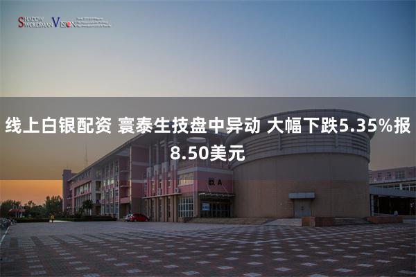 线上白银配资 寰泰生技盘中异动 大幅下跌5.35%报8.50美元